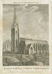Clifton Campville templom: metszet, nd [1790]