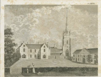 Clifton Campville templom: metszet, nd [c 1790]