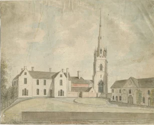 Clifton Campville Church: akvarell festészet, és [c 1790]