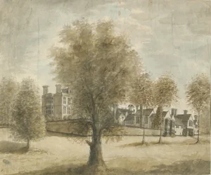 Drayton Bassett - "Drayton Manor": akvarell festmény, nd [1789-1793]