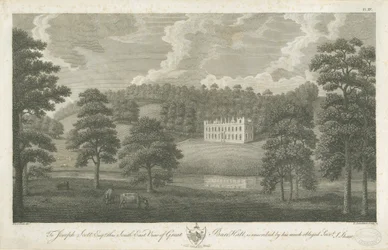 Great Barr Hall: metszet, nd [1762-1802]