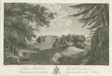 Hamstead Hall: metszet, nd [1762-1802] (nyomtatás)