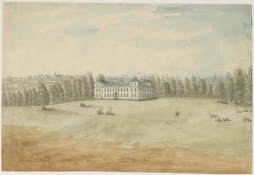 Sandwell Park – Hall: vízfestmény, nd [1762-1798]