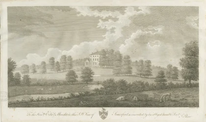Somerford Hall: metszet, nd [1762-1802] (nyomtatás)
