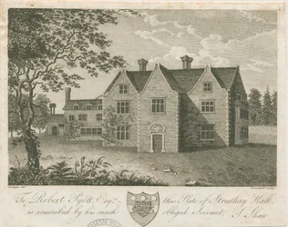 Streethay Hall: metszet, és [18. század vége] (nyomtatás)