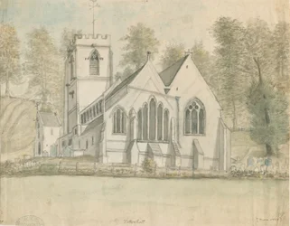 Tettenhall templom: akvarell festmény, nc 1794]