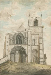 Tutbury Priory Church: vízfestmény, nd [1762-1802]