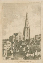 Walsall templom: metszet