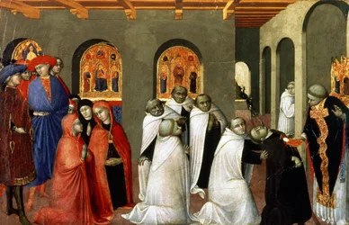 A Szent Szentség csodája, az Eucharisztia oltárának predellájáról, 1423 (tempera, tábla)
