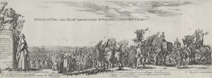 A lengyel nagykövet beutazása Rómába, 1633.