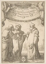 Galileo Galilei dialógus frontképe, 1632.