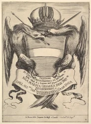 II. Ferdinánd császár temetésének előképe Esequie dellimperare Ferdinando..., 1637.