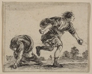 Hippomenes és Atalanta, a „Mitológia játékából”, a Jeu de la Mythologie, 1644.