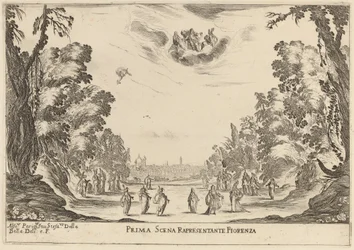 Első jelenet Reprezentanta Firenze, 1637.