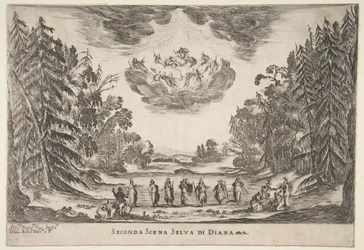 Az istenek esküvője: második jelenet, Diana, 1637.