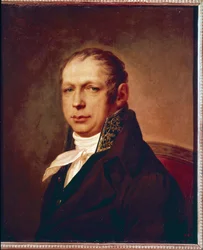 Adrian (Andreyan) D. Zakharov (1761-1811) építész portréja. Sztyepan Szemjonovics Cscsukine (Scsukin) (1762-1828) festménye, olaj, vászon, 1804 előtt. 18. századi orosz művészet. Állami Orosz Múzeum, Szentpétervár.