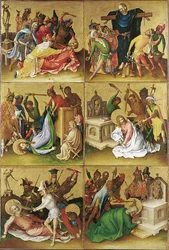 Az apostolok vértanúsága. Jobb oldali panel