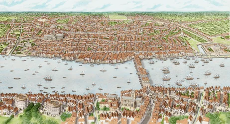 Jacobean London (gyerekek), 1603-1625 körül (tus és akvarell)