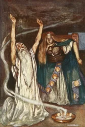 Maeve királynő és a druida, Eleanor Hull (1860-1935) 
