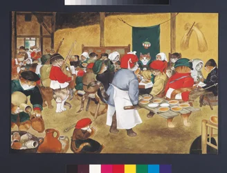 Illusztráció a Cats Galore! A kulturált macskák kompendiuma (kiad. 2015)