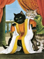 Illusztráció a Shakespeare Macskákból: Poster Book (pub. 2016)
