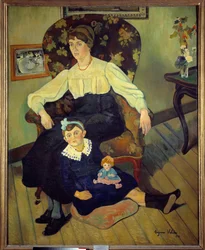 Marie Coca, a művésznő unokahúga és lánya, Gilberte portréi, Suzanne Valadon festménye
