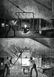 Pocsolyák a munkahelyen, c1880.