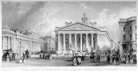 Royal Exchange, City of London, 1850.