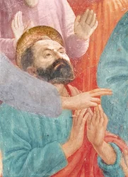 Szent Pál feje, Theophilus fiának feltámadásából, és Szent Péter, mint Antiókhia első püspöke, 1427 körül és 1484-85 körül (63302 részlet)