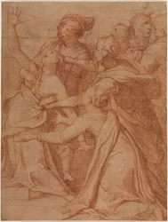 Benizzi Szent Fülöp csodája: Egy démoni nő gyógyulása, c. 1557.