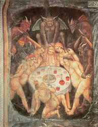 Pokol, a kapzsiak részlete, kb. 1394