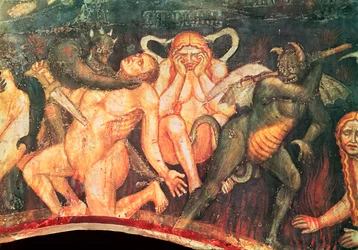Pokol, a kéjencek részlete, kb. 1394