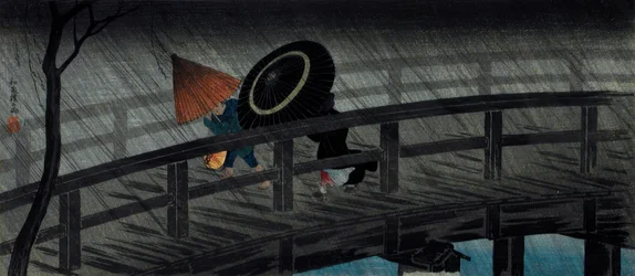 Eső az Izumi hídon