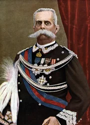 I. Humbert olasz király (I. Umberto) portréja (1844-1900) Tancredi Scarpelli (1866-1937) illusztrációja Paolo Giudici „Storia d