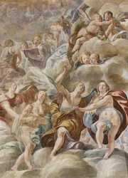 Zenész angyalok és szent lelkek, 1629