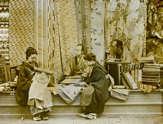 selyemárus Japánban, 1900 körül - 1915 (fénykép)
