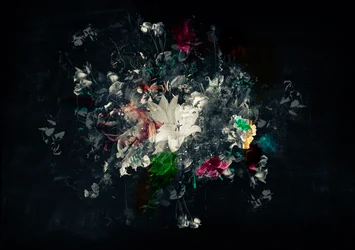 Bouquet XI, 2018 (vegyes technika, vászon)