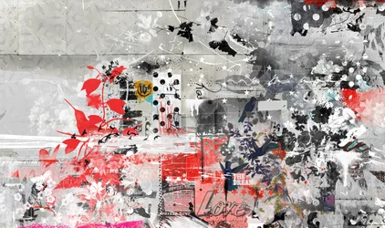 Szerelmi kollázs, 2016 (Collage on canvas)