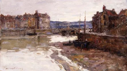 Kora reggel, St. Valery en Caux, Normandia