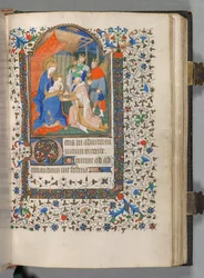 Órakönyv (Párizs használata): Fol. 67r, A bölcsek imádása