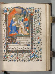 Órakönyv Párizs használata: Fol. 67r, A mágusok imádása, c. 1420.