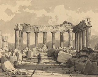 Parthenon, belül, 1890.