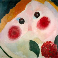 Lány Ranunculusszal, 1914
