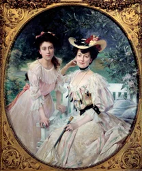 Madame Collas és lánya portréja Theobald Chartran festménye (1849-1907) 1903 V. 1,63x1,3 m Párizs, Muse d