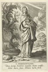 Heilige Emerentiana van Rome St. Emmerantiana (cím a tárgyon) Feminine heiligen (sorozat címe) Mirror Illuminated Virgin (sorozat címe)