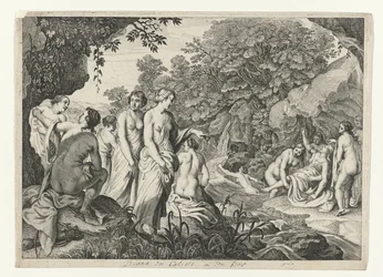 Diana felfedezi Callisto terhességét Ovidius metamorfózisai (sorozat címe)