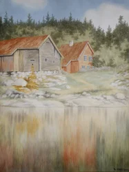 Gopledal in Farris (akvarell papíron)