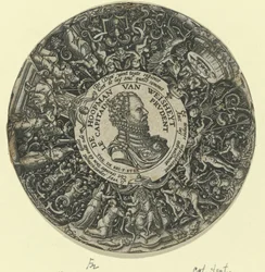 I. Vilmos, Orange hercegének portréja De Hoopman van Weisheyt / Le Capitaine Prudent (cím az objektumon)