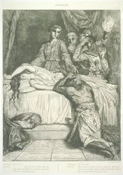 14. tábla (V. felvonás, II. jelenet), az Othellóból: Tizenöt rézkarc