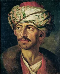 Egy keleti férfi feje, avagy feltehetően Mustaphát ábrázoló portré, kb. 1819-21